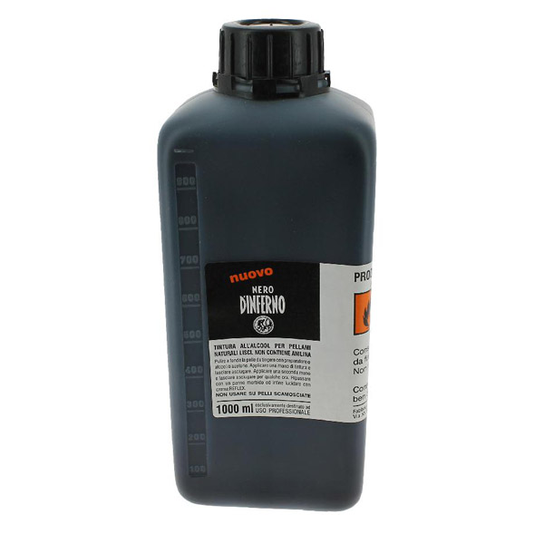 Nero D'inferno Leather Dye Ink 1000ml refill