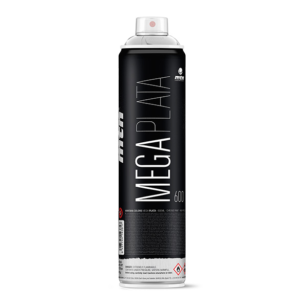 Montana Colors MTN Mega Silver 600ml spray can