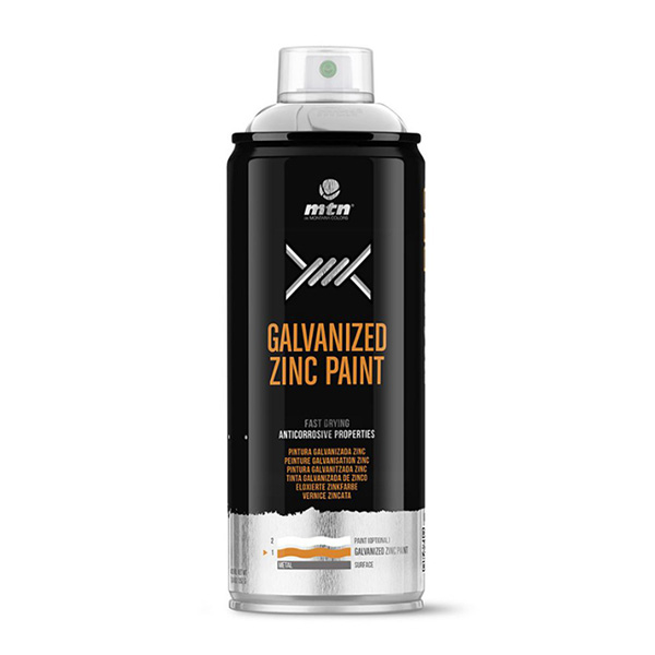 MTN PRO Galvanized Zinc 400ml spray can