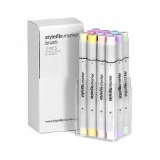Stylefile Marker Brush Pastel 12pcs set