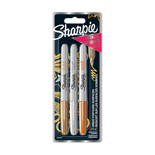 Sharpie Fine Metallic A 3pcs set