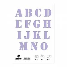 MTN Alphabet Stencil Pack 2 (2pcs)
