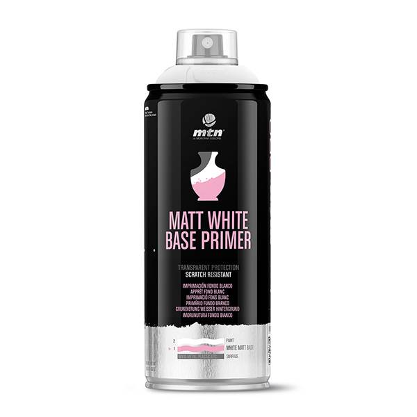 MTN PRO Matt White Base Primer 400ml spray can