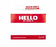 Montana ''Hello my name is'' Red 100pcs Stickers & Marker set