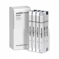 Stylefile Marker Brush Neutral Grey 12pcs set