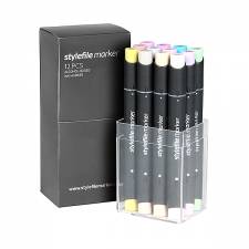 Stylefile Marker Pastel 12pcs set