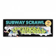 Subway Scrawl colouring book